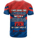 Newcastle Knights Custom T-shirt - I Hate Being This Awesome But Knights T-shirt