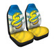 Parramatta Eels Car Seat Cover - Parramatta Eels Mascot With Australia Flag