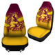 Brisbane Broncos Car Seat Cover - Bronx Mascot With Australia Flag