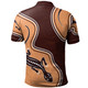 Australia Aboriginal Inspired Polo Shirt - Aboriginal Lizard Art Polo Shirt