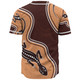 Australia Aboriginal Inspired Baseball Shirt - Aboriginal Lizard Art Baseball Shirt