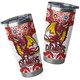 Dragons Naidoc Week Custom Tumbler - Dragons Naidoc Week For Our Elders Dot Art Dragon REDNWHITE4EVER Tumbler