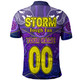 Melbourne Storm Custom Polo Shirt - Melbourne Storm For Life With Aboriginal Style Polo Shirt