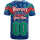 New Zealand Warriors Custom T-Shirt - Warriors For Life With Aboriginal Style T-Shirt