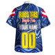 Sydney Roosters Custom Hawaiian Shirt - Sydney Roosters For Life With Aboriginal Style Hawaiian Shirt