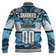 Cronulla-Sutherland Sharks Baseball Jacket - Sharkies With Aboriginal Style Baseball Jacket