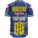 Sydney Roosters Custom Baseball Shirt - Sydney Roosters For Life With Aboriginal Style Baseball Shirt