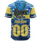 Gold Coast Titans Custom Baseball Shirt - Gold Coast Titans For Life With Aboriginal Style Baseball Shirt