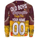 Brisbane Broncos Custom Sweatshirt - Old Boys Bronxnation With Aboriginal Style Sweatshirt