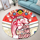 Redcliffe Dolphins Naidoc Week Custom Round Rug - Redcliffe Dolphins Naidoc Week For Our Elders Dot Art Style With Turtle Round Rug