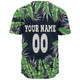 Canberra Raiders Custom Baseball Shirt - Tropical Patterns Canberra Raiders Baseball Shirt