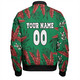 South Sydney Rabbitohs Bomber Jacket - Tropical Patterns Bunnies Bomber Jacket