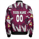 Manly Warringah Sea Eagles Bomber Jacket - Tropical Patterns Eagles Bomber Jacket