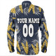 North Queensland Cowboys Custom Long Sleeve Shirt - Tropical Patterns North Queensland Cowboys Long Sleeve Shirt