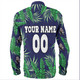 New Zealand Warriors Custom Long Sleeve Shirt - Tropical Patterns Warriors Long Sleeve Shirt