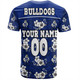 Canterbury-Bankstown Bulldogs Custom T-Shirt - Bulldogs With Maori Patterns T-Shirt