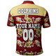 Redcliffe Dolphins Custom Polo Shirt - Redcliffe Dolphins With Maori Patterns Polo Shirt