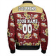 Redcliffe Dolphins Custom Bomber Jacket - Redcliffe Dolphins With Maori Patterns Bomber Jacket