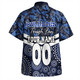 Canterbury-Bankstown Bulldogs Hawaiian Shirt - Tropical Patterns And Dot Painting Eat Sleep Rugby Repeat