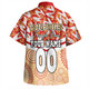 Redcliffe Dolphins Hawaiian Shirt - Tropical Patterns And Dot Painting Eat Sleep Rugby Repeat