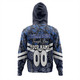 Canterbury-Bankstown Bulldogs Hoodie - Tropical Patterns And Dot Painting Eat Sleep Rugby Repeat