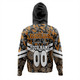 Wests Tigers Hoodie - Tropical Patterns And Dot Painting Eat Sleep Rugby Repeat