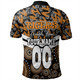 Wests Tigers Polo Shirt - Tropical Patterns And Dot Painting Eat Sleep Rugby Repeat