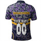 Melbourne Storm Polo Shirt - Tropical Patterns And Dot Painting Eat Sleep Rugby Repeat