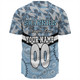 Cronulla-Sutherland Sharks Baseball Shirt - Tropical Patterns And Dot Painting Eat Sleep Rugby Repeat