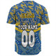 Parramatta Eels Sport Baseball Shirt - Tropical Patterns And Dot Painting Eat Sleep Rugby Repeat