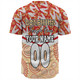 Redcliffe Dolphins Baseball Shirt - Tropical Patterns And Dot Painting Eat Sleep Rugby Repeat