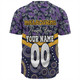 Melbourne Storm Baseball Shirt - Tropical Patterns And Dot Painting Eat Sleep Rugby Repeat