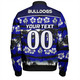 Canterbury-Bankstown Bulldogs Bomber Jacket - Tropical Hibiscus and Coconut Trees