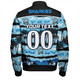 Cronulla-Sutherland Sharks Bomber Jacket - Tropical Hibiscus and Coconut Trees