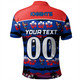 Newcastle Knights Sport Polo Shirt - Tropical Hibiscus and Coconut Trees