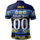 Parramatta Eels Sport Polo Shirt - Tropical Hibiscus and Coconut Trees