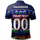 New Zealand Warriors Sport Polo Shirt - Tropical Hibiscus and Coconut Trees