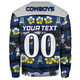 North Queensland Cowboys Sweatshirt - Tropical Hibiscus and Coconut Trees