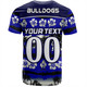 Canterbury-Bankstown Bulldogs T-Shirt - Tropical Hibiscus and Coconut Trees