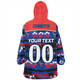 Newcastle Knights Sport Snug Hoodie - Tropical Hibiscus and Coconut Trees