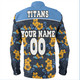 Gold Coast Titans Sport Long Sleeve Shirt - With Maori Pattern