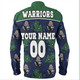 New Zealand Warriors Sport Long Sleeve Shirt - With Maori Pattern