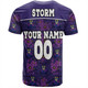 Melbourne Storm T-Shirt - With Maori Pattern