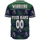 New Zealand Warriors Sport Baseball Shirt - With Maori Pattern