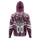 Cane Toads Sport Hoodie - Tropical Patterns And Dot Painting Eat Sleep Rugby Repeat