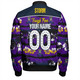 Melbourne Storm Bomber Jacket - Eat Sleep Repeat With Tropical Patterns
