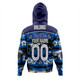 Canterbury-Bankstown Bulldogs Hoodie - Eat Sleep Repeat With Tropical Patterns