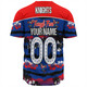 Newcastle Knights Sport Baseball Shirt - Eat Sleep Repeat With Tropical Patterns