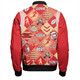 Redcliffe Dolphins Bomber Jacket - Argyle Patterns Style Tough Fan Rugby For Life