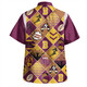 Brisbane Broncos Hawaiian Shirt - Argyle Patterns Style Tough Fan Rugby For Life